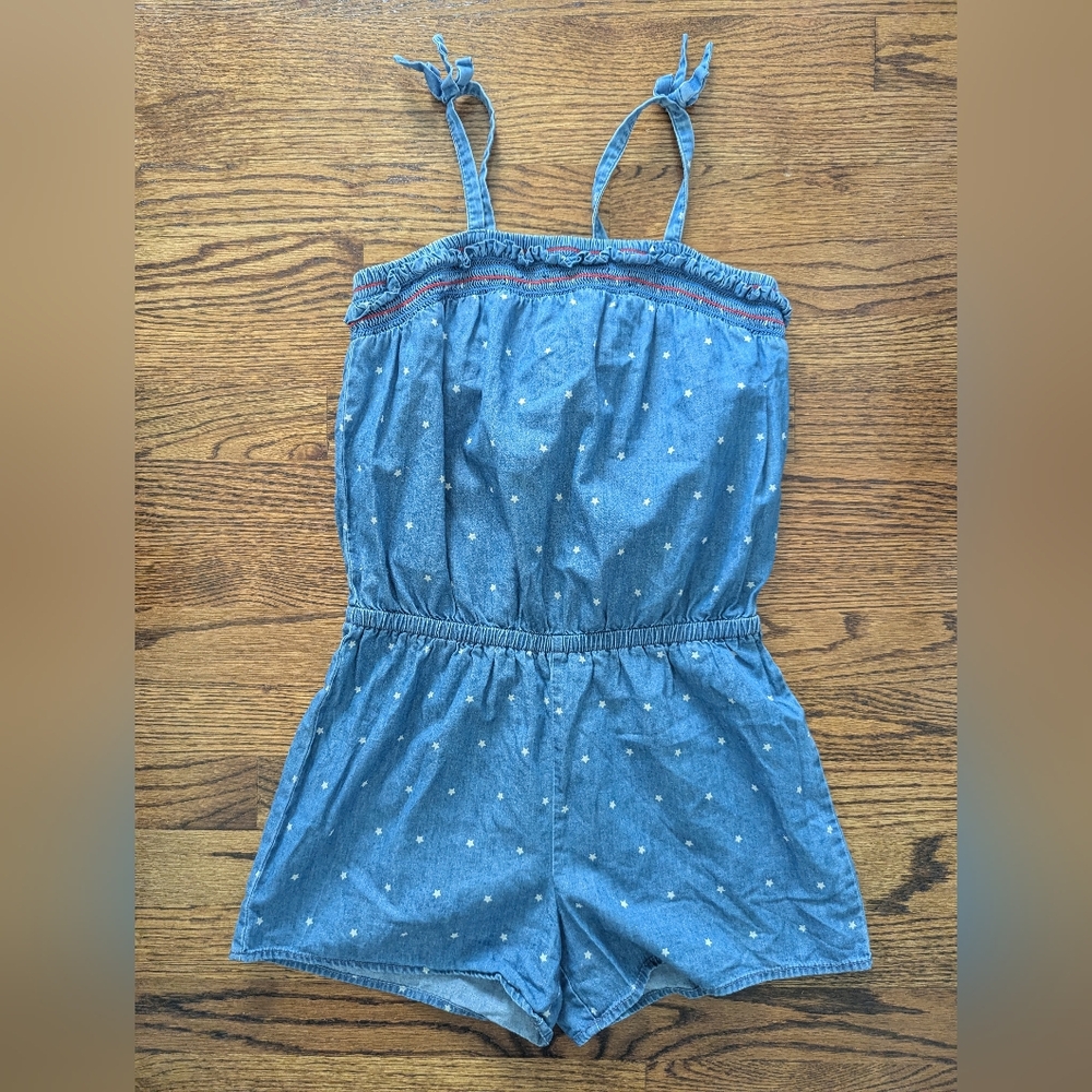 Kids Blue Denim Romper